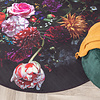 Dywan okrągły w kwiaty - Florine Czarny/Różowy - thumbnail 2