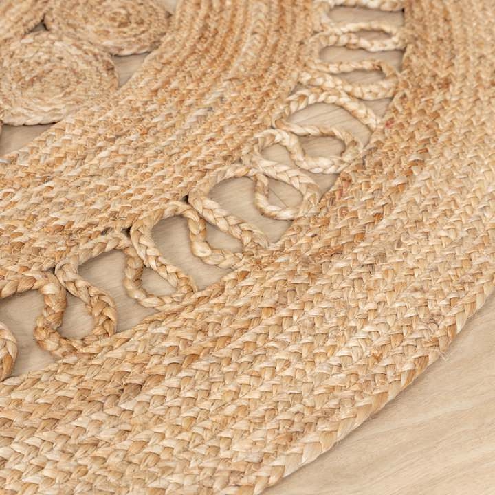 Dywan jutowy okrągły - Fair Rattan/Naturalny - 3