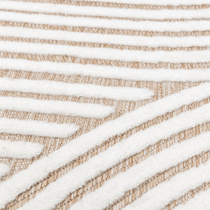 Dywan nowoczesny - Nori Curves Biały/Taupe - 5