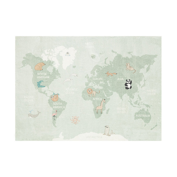 Dywan dziecięcy - Globe Miętowy - 1