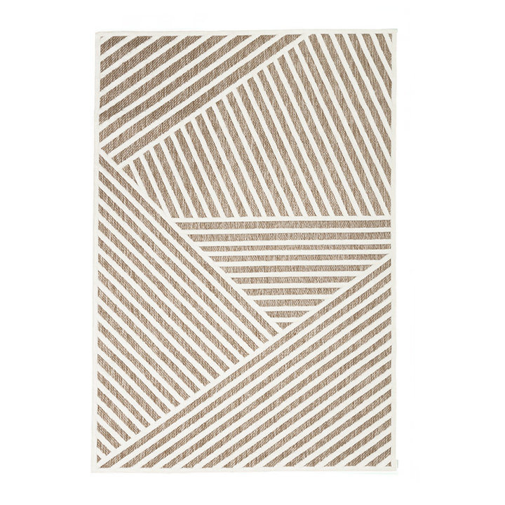 Dywan nowoczesny - Nori Lines Biały/Taupe - 1