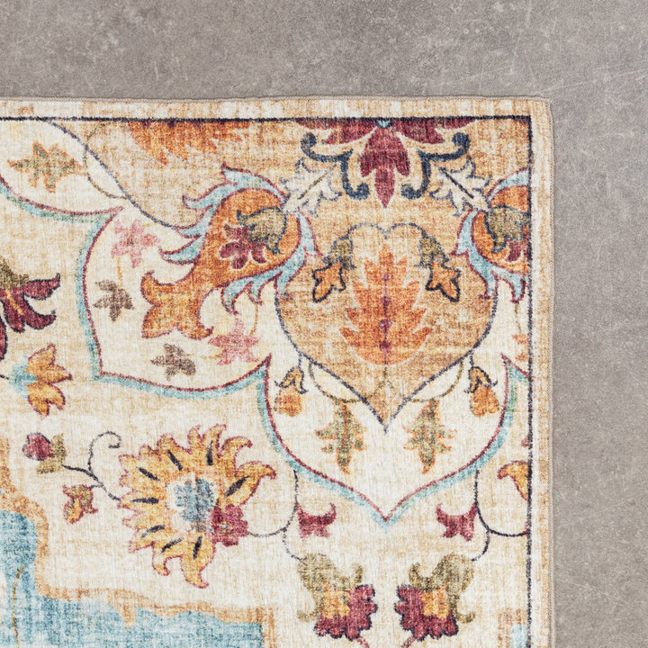 Dywan zewnętrzny vintage - Santo Mandala Jasnoniebieski - 3
