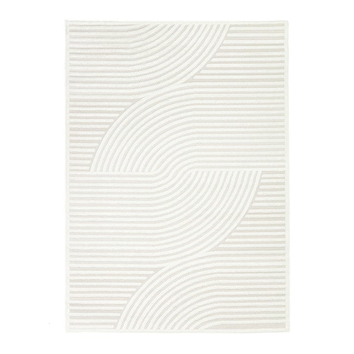 Dywan nowoczesny - Nori Curves Biały - 1