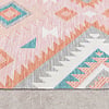 Dywan zewnętrzny boho - Vedra Aztec Różowy - thumbnail 4