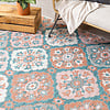 Dywan zewnętrzny boho - Vedra Tile Niebieski - thumbnail 2