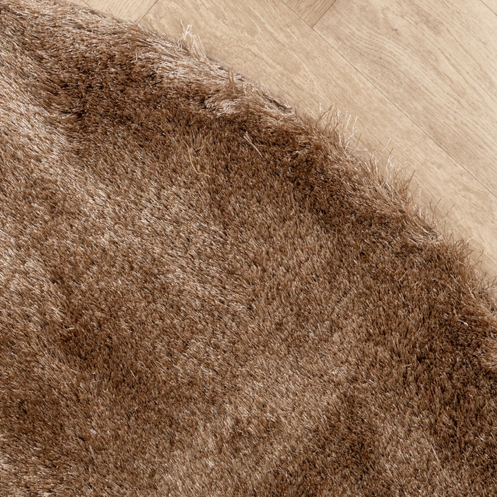 Dywan okrągły z długim włosiem - Glorious Taupe - 4
