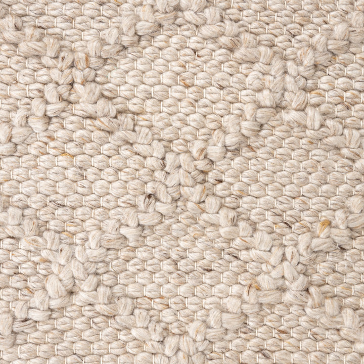 Dywan wełniany pleciony - Knit Beżowy - 2
