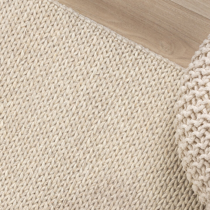 Dywan wełniany - Twist Beżowy - 4