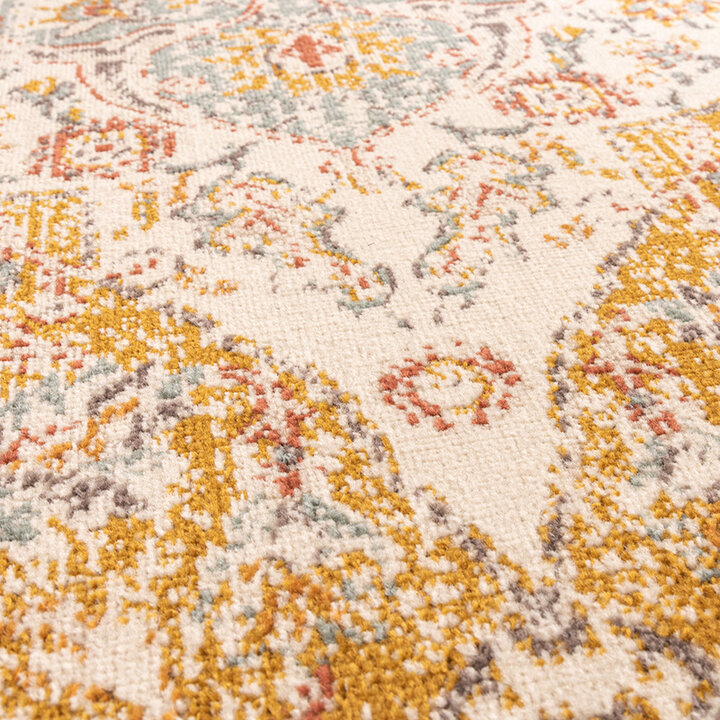 Dywan vintage - Thirza Medaillon Ochra/Wielokolorowy - 3