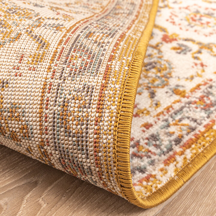 Dywan vintage - Thirza Medaillon Ochra/Wielokolorowy - 6