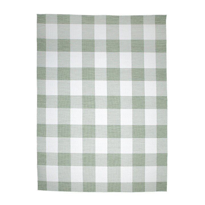 Dywan zewnętrzny - Ranch Checkerboard Zielony - 1