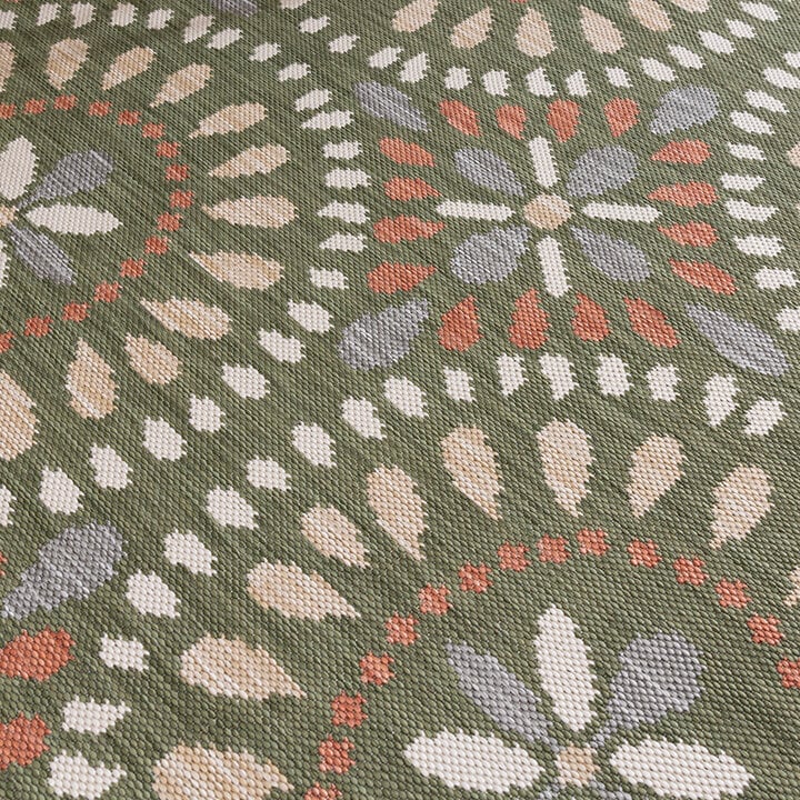 Dywan zewnętrzny - Ranch Mandala Zielony - 3