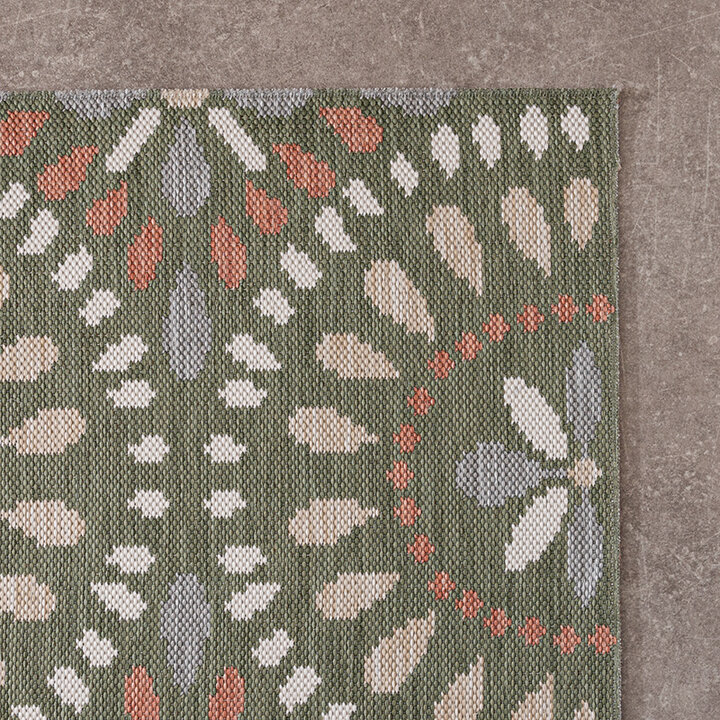 Dywan zewnętrzny - Ranch Mandala Zielony - 5