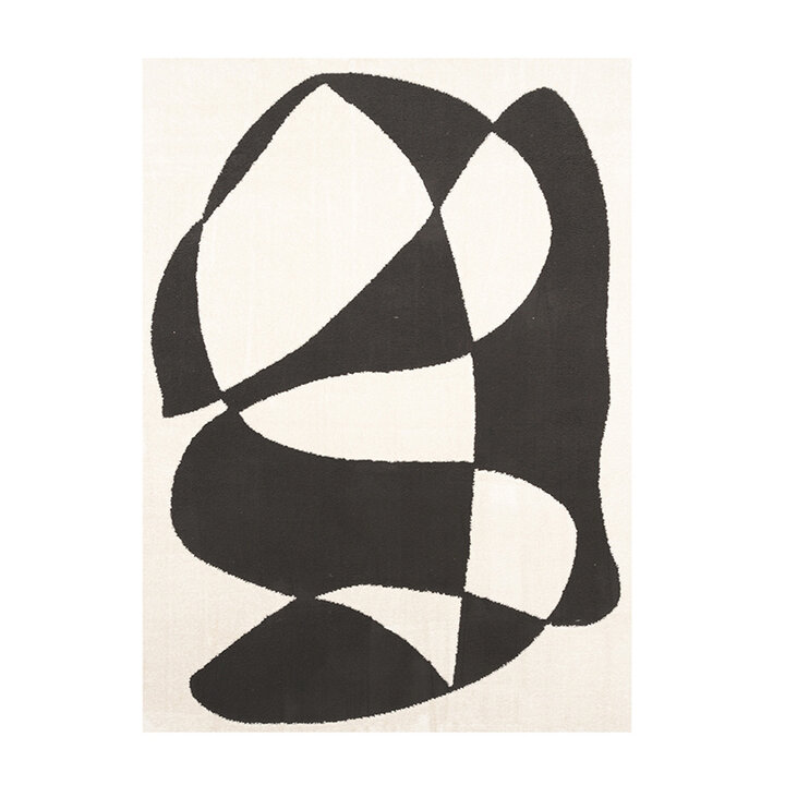 Dywan Japandi - Yori Abstract Kremowy/Czarny - 1