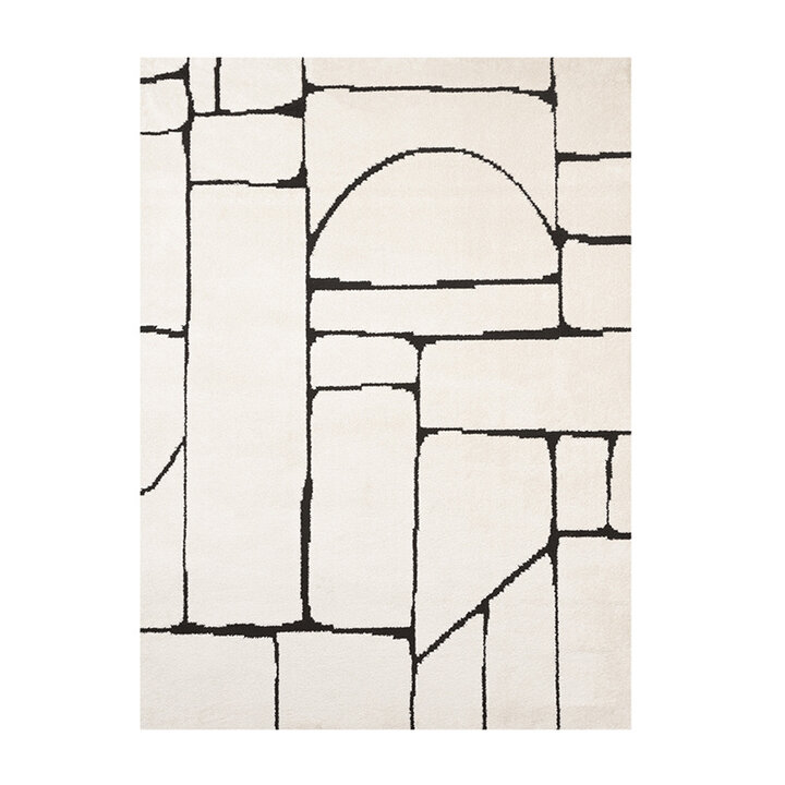 Dywan Japandi - Yori Blocks Kremowy/Czarny - 1