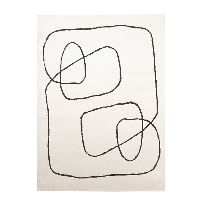 Dywan Japandi - Yori Lines Kremowy/Czarny - 1