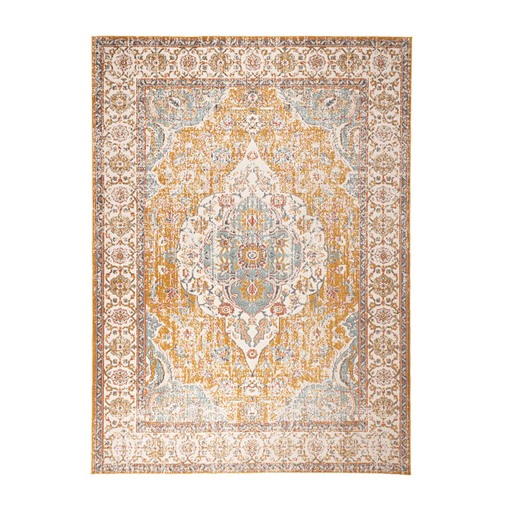 Dywan vintage - Thirza Medaillon Ochra/Wielokolorowy - 1