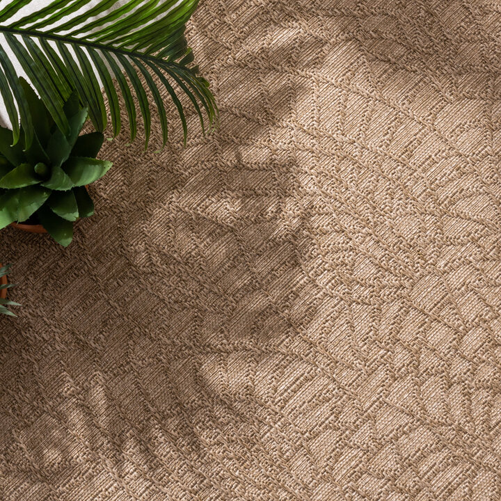 Dywan do wnętrz i na zewnątrz - Dunes Mandala Brązowy - 2