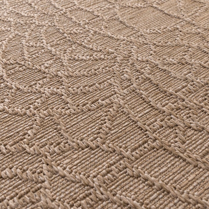 Dywan do wnętrz i na zewnątrz - Dunes Mandala Brązowy - 3