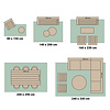 Dywan zewnętrzny abstrakcja - Groovy Tiles Terakota - thumbnail 7