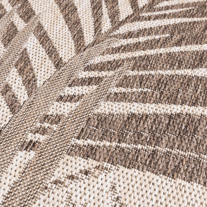 Dywan zewnętrzny okrągły - Tiga Palm Taupe - 3