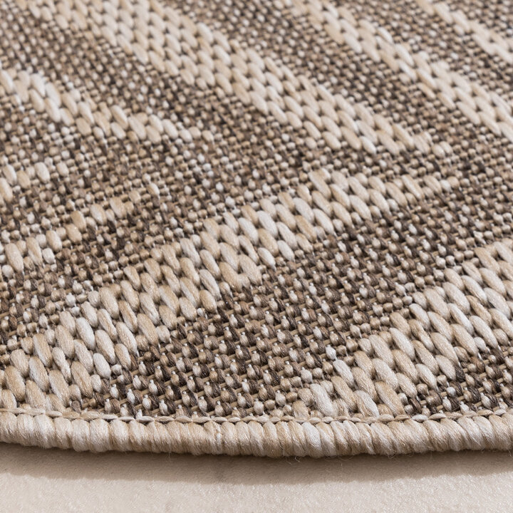Dywan zewnętrzny okrągły - Tiga Palm Taupe - 5
