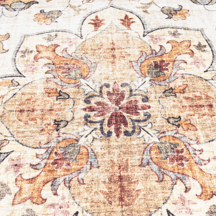Dywan zewnętrzny vintage okrągły - Santo Mandala Terakota - 3