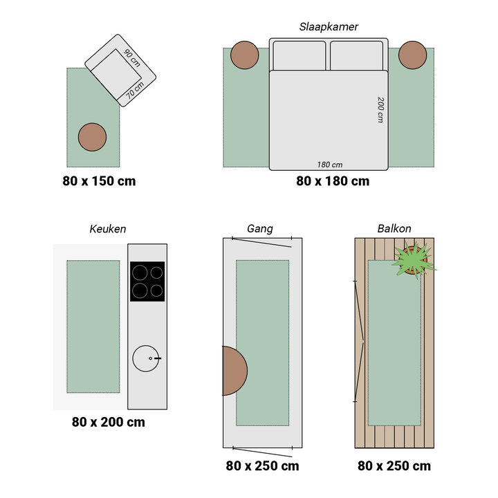 Chodniki dywanowe z długim włosiem - Comfy Supreme Taupe - 6