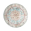 Dywan zewnętrzny vintage okrągły - Santo Medallion Jasnoniebieski - thumbnail 1
