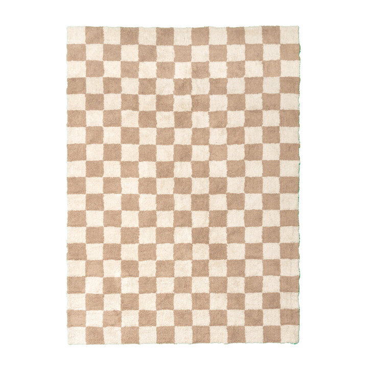 Dywan retro - Gambit Beżowy/Biały - 1