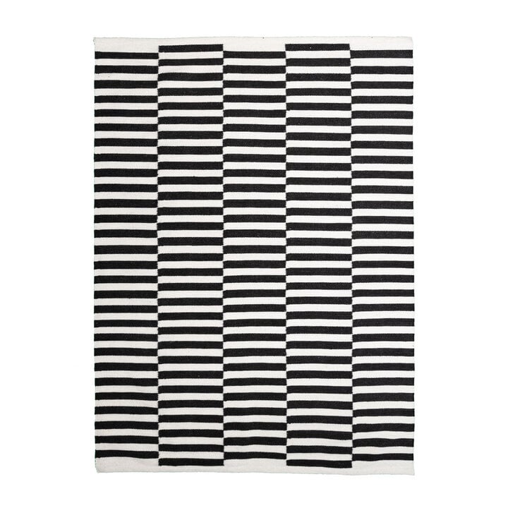 Dywan nowoczesny w paski - Dazzle Blocks Czarny/Biały - 1