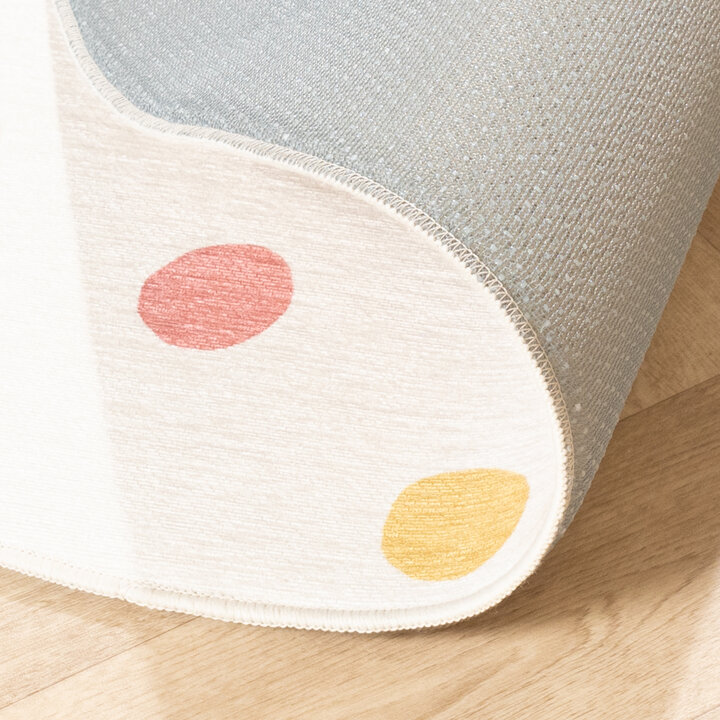 Dywan dziecięcy okrągły nadający się do prania - Evi Confetti Kolorowy - 6