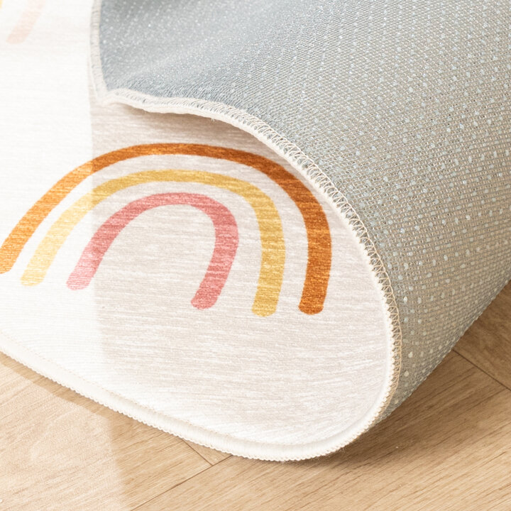 Dywan dziecięcy okrągły - Evi Rainbow Kolorowy - 6