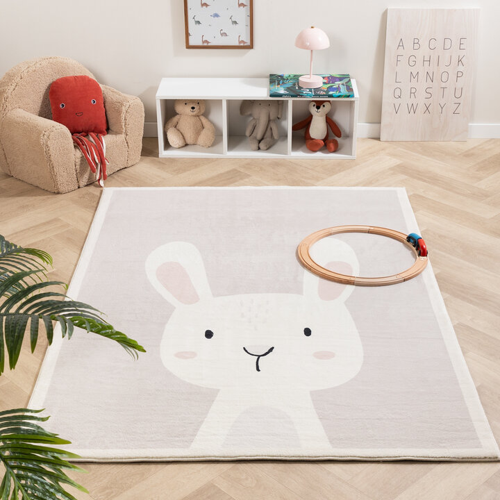 Dywan dziecięcy nadajacy się do prania - Simba Bunny Biały