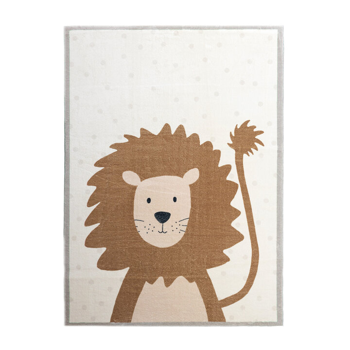 Dywan dziecięcy nadający się do prania - Simba Lion Brązowy - 1