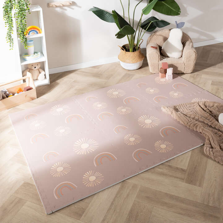 Mata piankowa puzzle - Alfie Sun Różowa