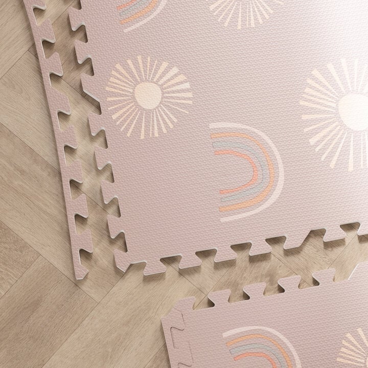 Mata piankowa puzzle - Alfie Sun Różowa - 5