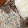 Dywan zewnętrzny vintage - Santo Flora Oliwkowy - thumbnail 2