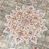 Dywan zewnętrzny vintage - Santo Medallion Oliwkowy - thumbnail 3