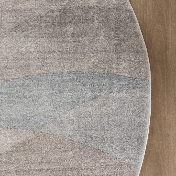 Dywan okrągły nowoczesny - Field Taupe - 4