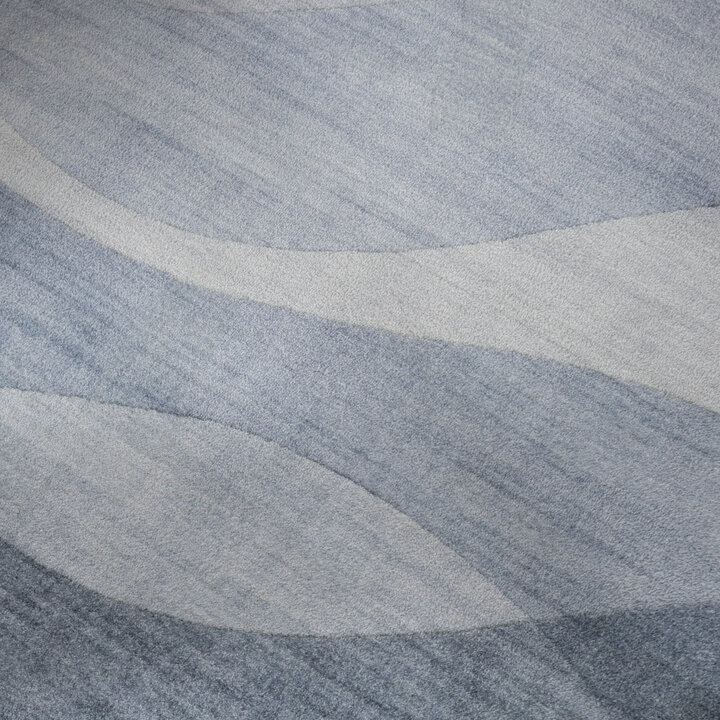 Dywan nowoczesny - Field Niebieski/Szary - 3