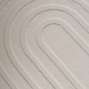 Dywan okrągły skandynawski - Charm Curves Biały - thumbnail 3