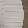 Dywan okrągły skandynawski - Charm Curves Biały - thumbnail 4