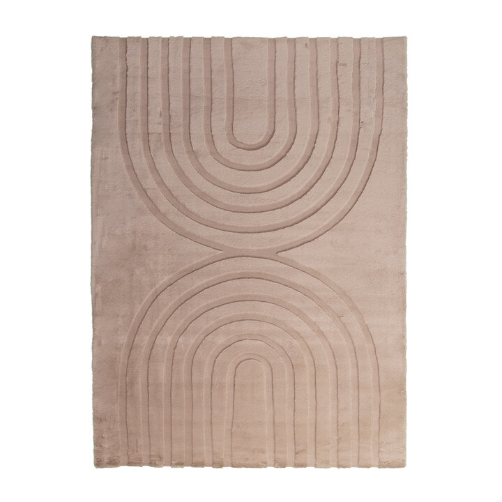 Miękki dywan z długim włosiem - Carvy Arches Taupe - 1