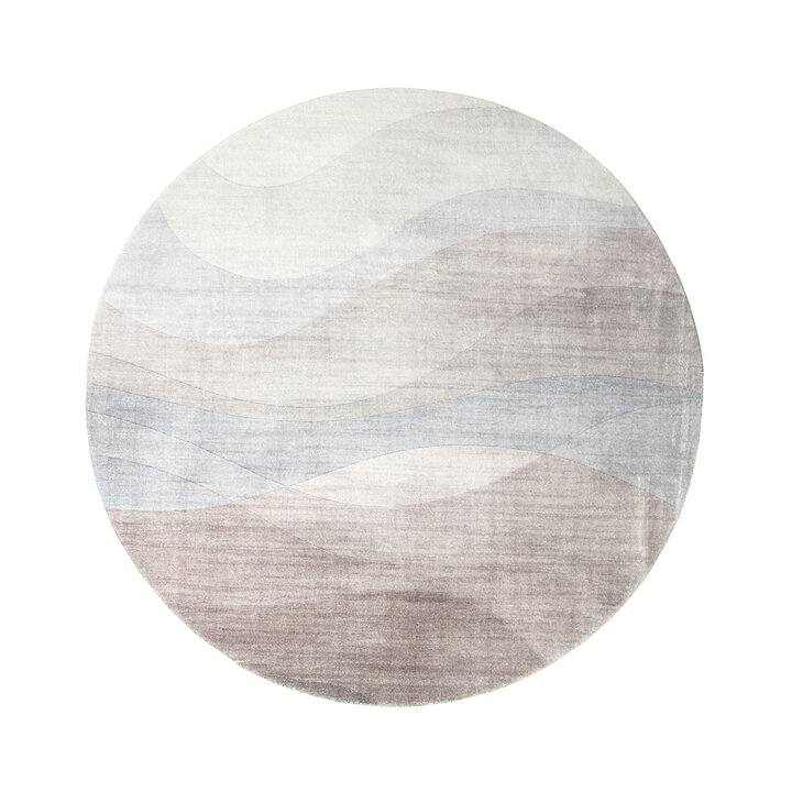 Dywan okrągły nowoczesny - Field Taupe - 1