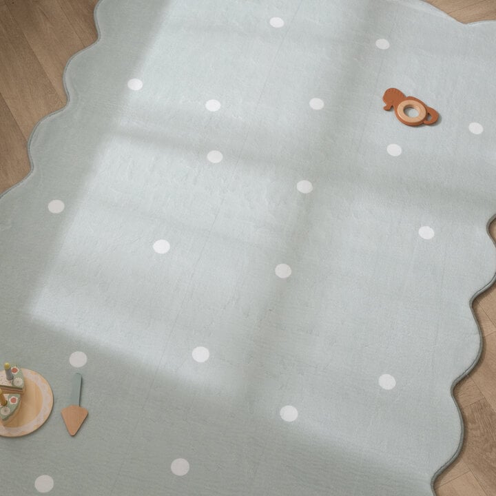 Dywan do pokoju dziecięcego - Cloudy Dots Miętowy - 2