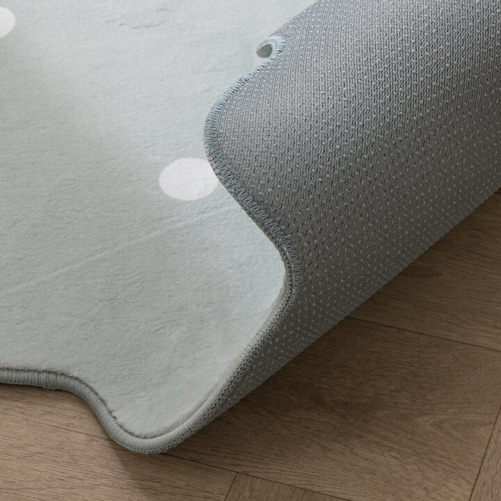 Dywan okrągły dziecięcy - Cloudy Dots Miętowy - 7
