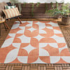 Dywan zewnętrzny abstrakcja - Groovy Tiles Terakota - thumbnail