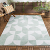 Dywan zewnętrzny abstrakcja - Groovy Tiles Zielony - thumbnail