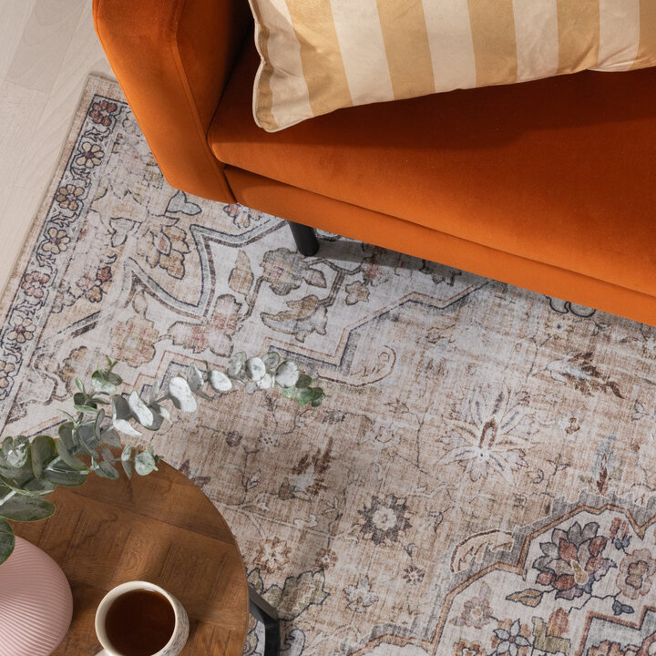 Dywan orientalny - Leyla Medallion Taupe - 2